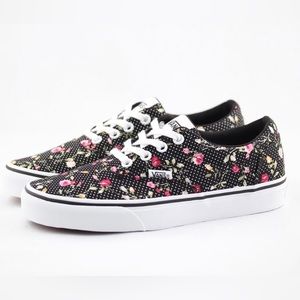 Vans Doheny Polka Dot Floral Shoes Women size 9.5